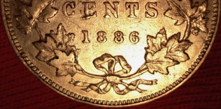 1886-Canada-Twenty-Five-Cent---Interesting-Extra-Metal?--: